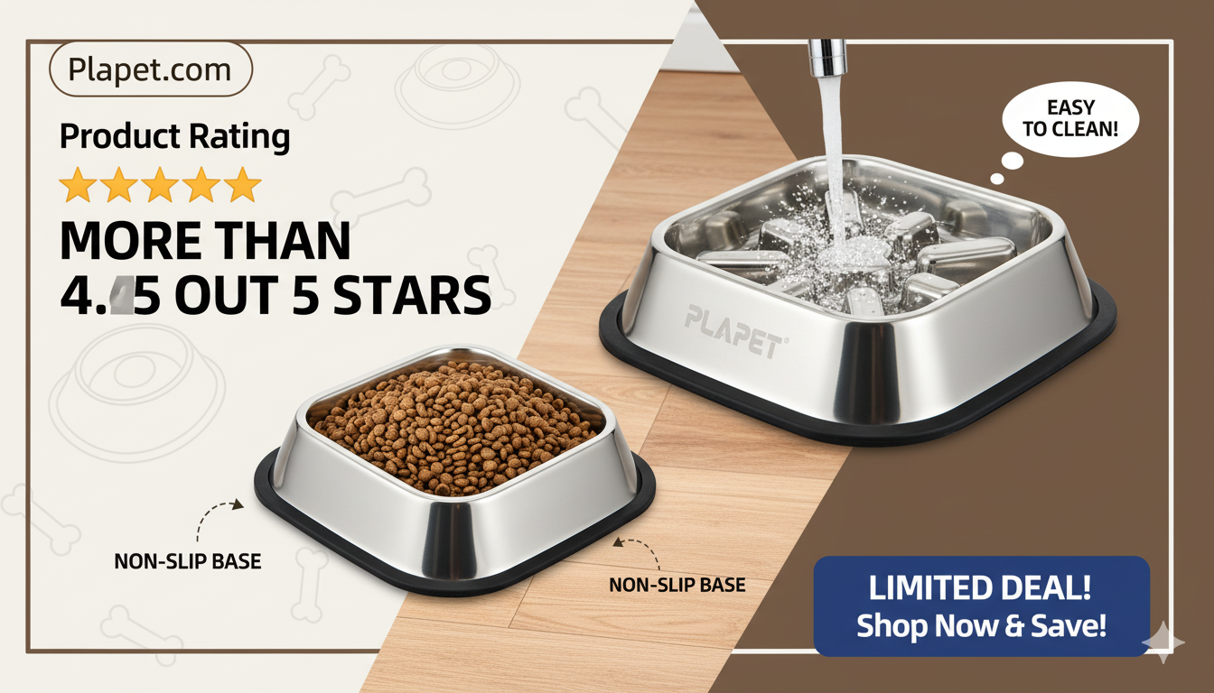 PLAPET Dog Bowl Review: The Best Non-Slip Steel Bowl