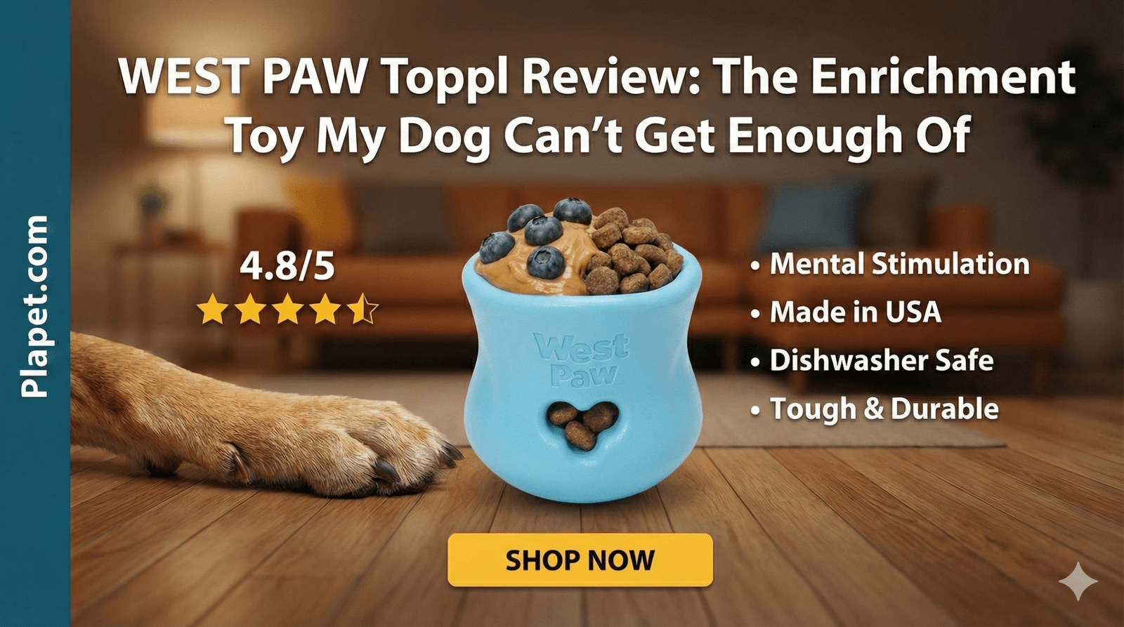 WEST PAW Toppl Review: The Ultimate Dog Puzzle Toy